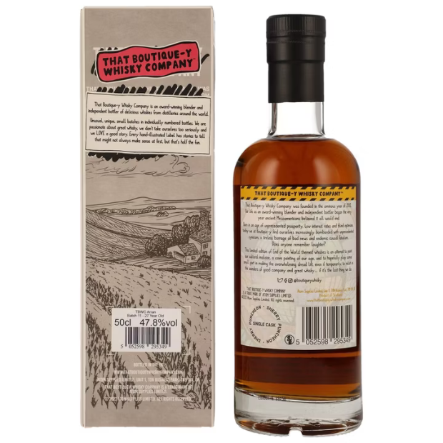 The Arran 27 Years Old - Batch 11 -That Boutique-y Whisky Company 47,8% Vol 0,5l