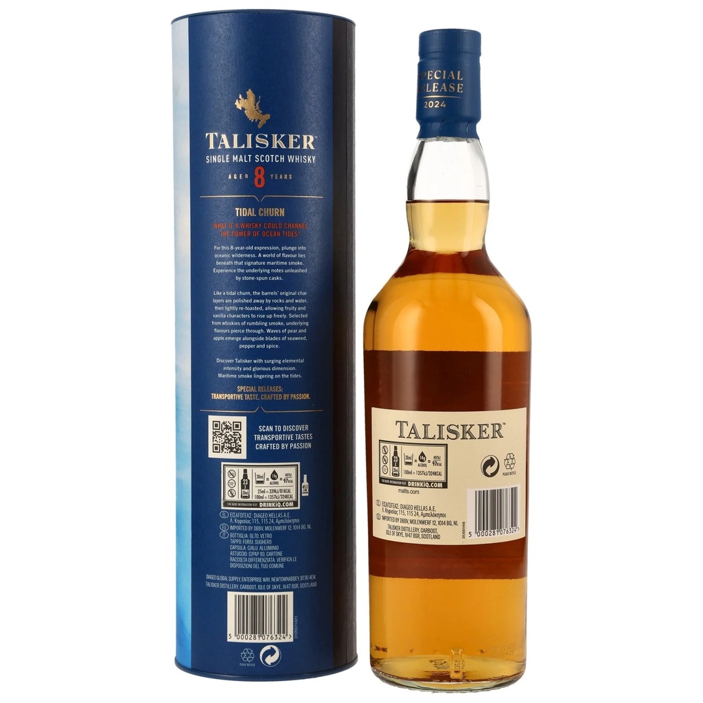 Talisker 8 Years Old Tidal Churn Single Malt Special Release 2024 58,7% Vol. 0,7l