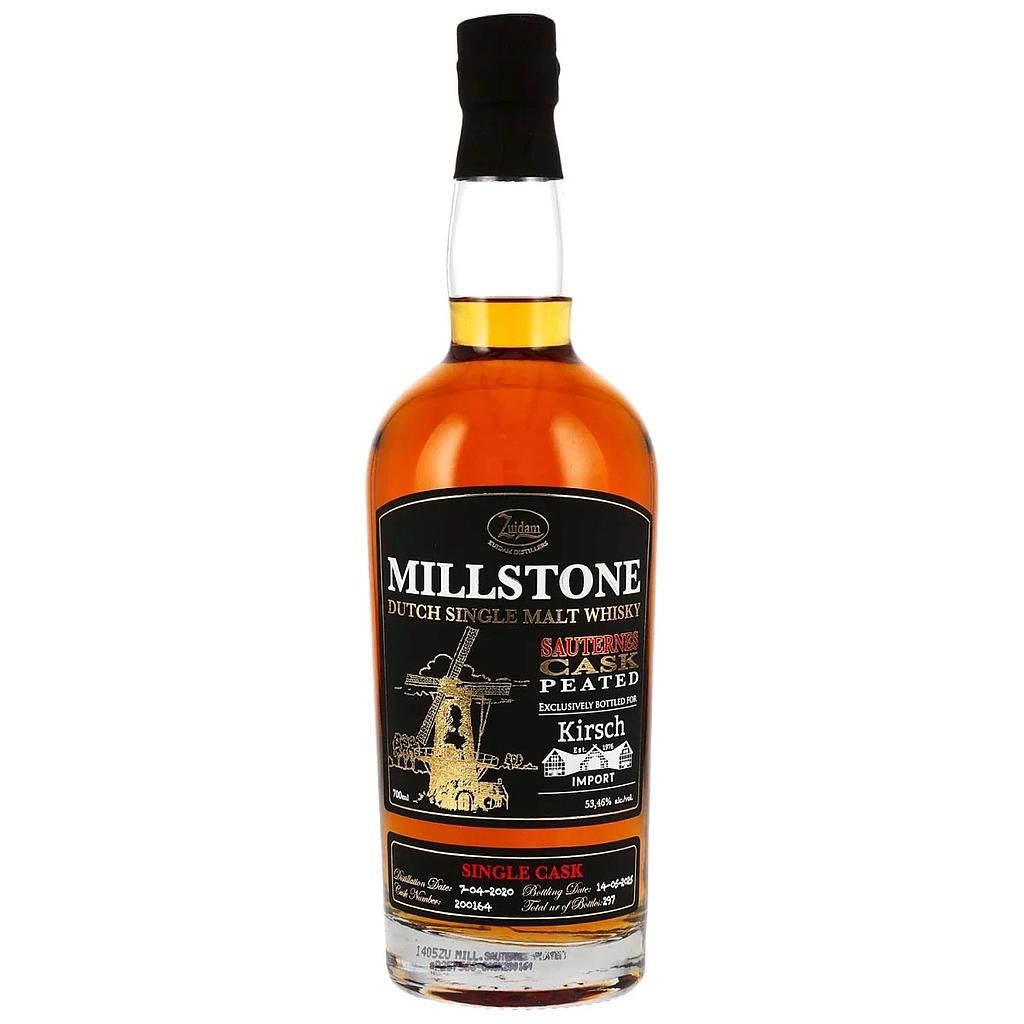 Millstone 5 Years Old - 2020/2025 - Zuidam - Medium Peated - Sauternes Cask #200164 -  Dutch Single Malt Whisky 53,46% Vol. 0,7l
