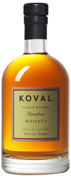 Koval BOURBON Single Barrel Whiskey 47% Vol. 0,5l