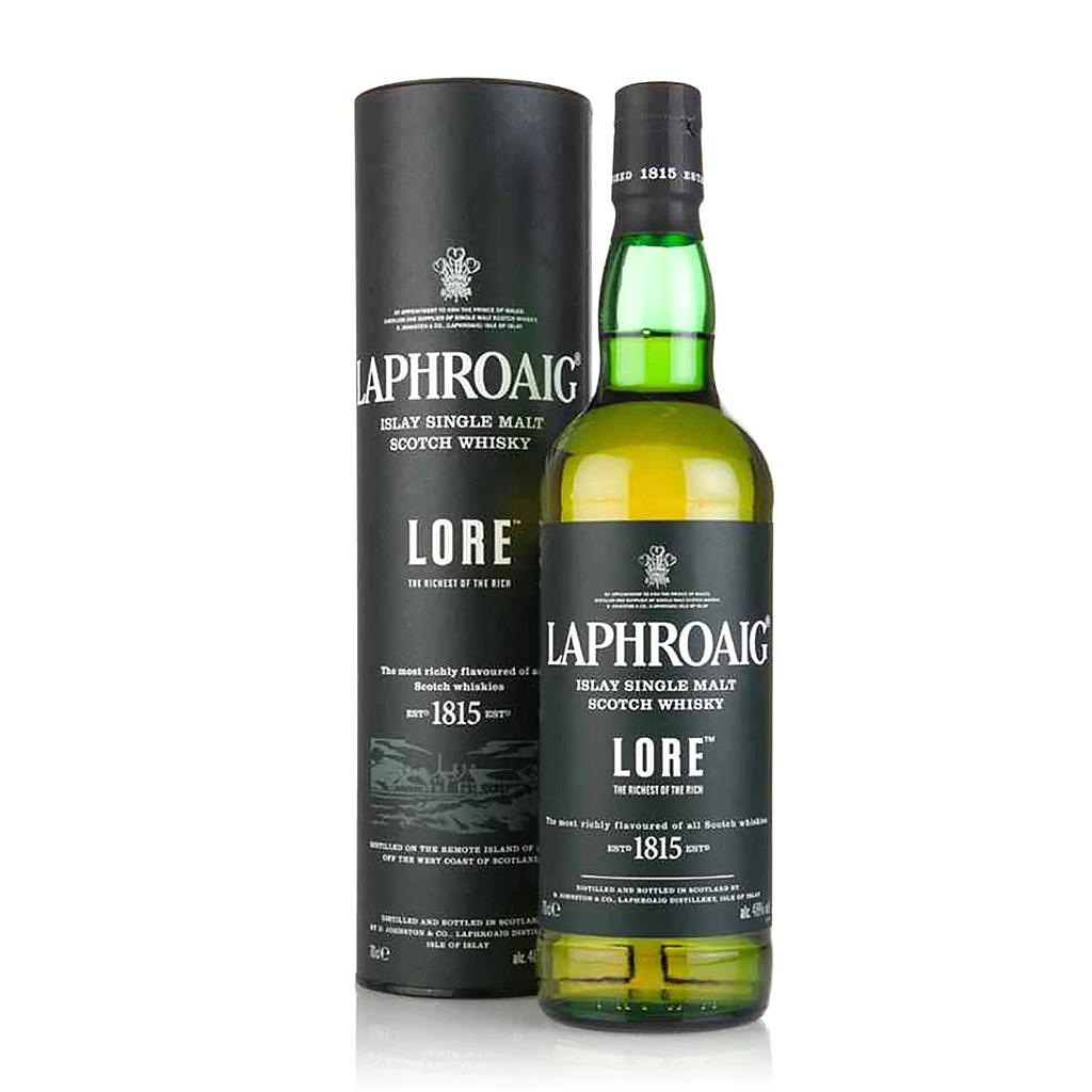 Laphroaig Lore mit Geschenkkarton alte Ausführung