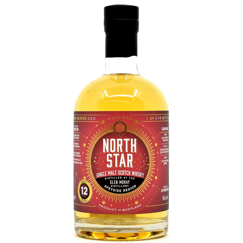 North Star Spirits - Glen Moray 2010/2022 - 12 Years Old - Refill Bourbon HHD - Cask Series 020 54% Vol. 0,7l