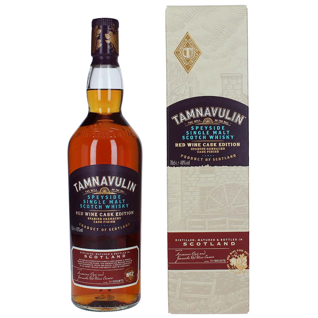 Tamnavulin SPANISH GRENACHE CASK Speyside Single Malt Scotch Whisky 40% Vol. 0,7l