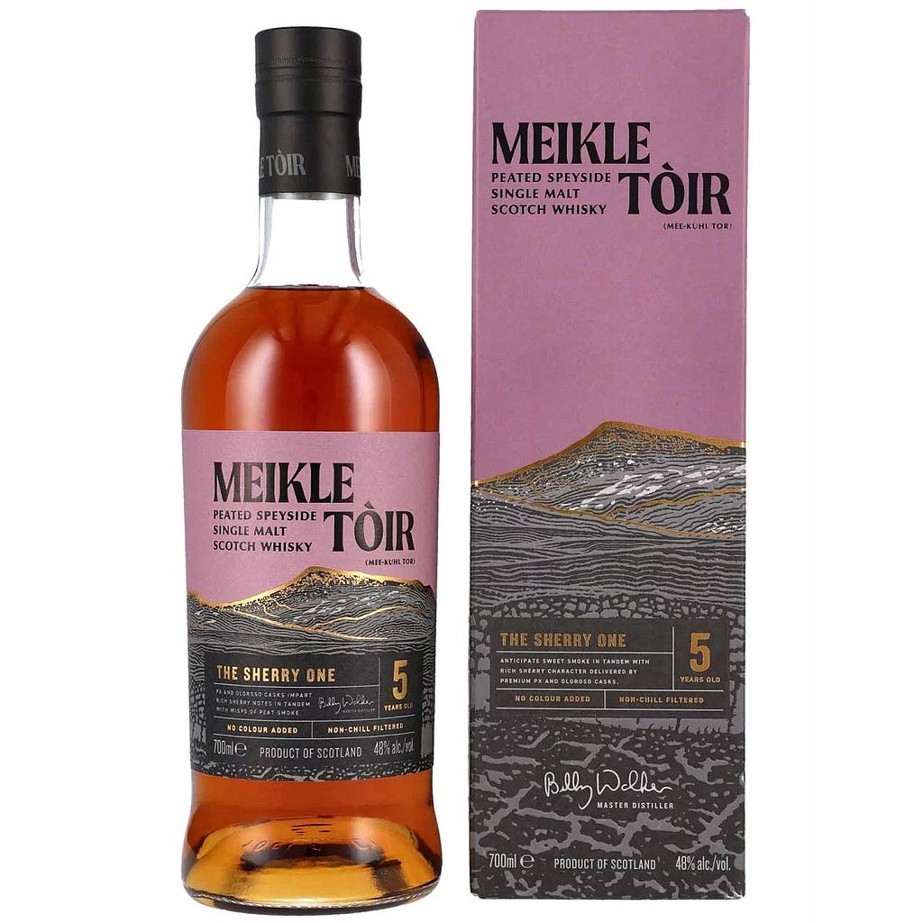 The GlenAllachie Meikle Tòir - 5 Years Old - The Sherry One - Peated Speyside Single Malt Scotch Whisky 48% Vol. 0,7l