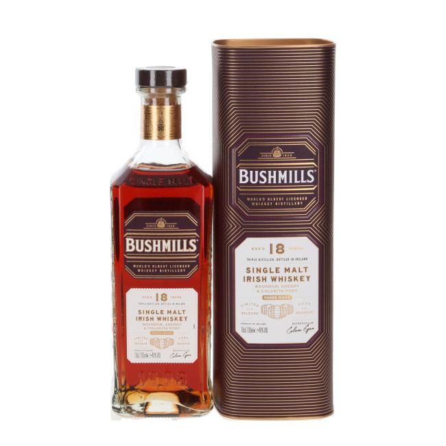 Bushmills 18 Years Old Three Wood Single Malt Irish Whiskey 46% Vol. 0,7l 