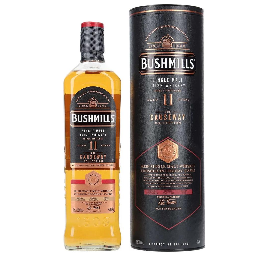 Bushmills 11 Years Old - 2010/2022 - The Causeway Collection - Cognac Cask Finish - Irish Single Malt Whiskey 47% Vol. 0,7l