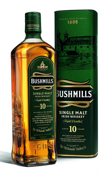 Bushmills 10 Years Old Irish Single Malt Whiskey 40% Vol. 0,7 l 