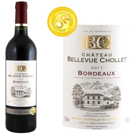 Château Bellevue Chollet Bordeaux 2011 