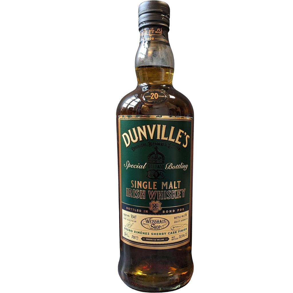 Dunville's 20 Years Old Irish PX Single Cask 1641 Whiskey 54% Vol. 0,7l 