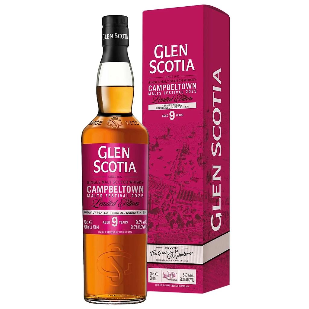 Glen Scotia - Campbeltown Festival Edition 2025 – 9 Years Old - Heavily Peated Ribera del Duero Finish 54,3% Vol. 0,7l