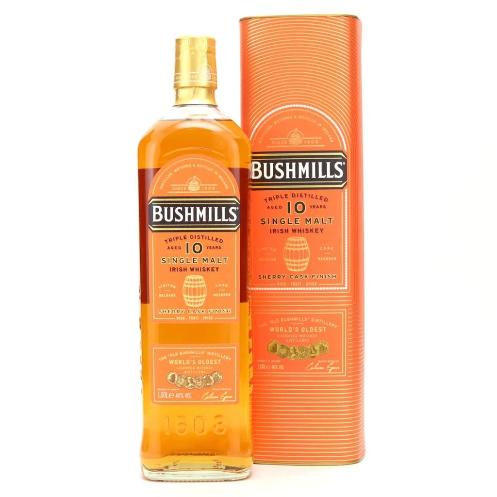 Bushmills 10 Years Old Sherry Cask Single Malt Irish Whiskey 46% Vol. 1 l