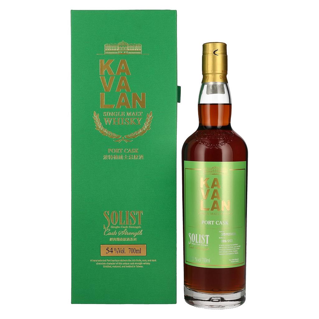 Kavalan SOLIST Port Cask Single Malt Whisky 54% Vol. 0,7l