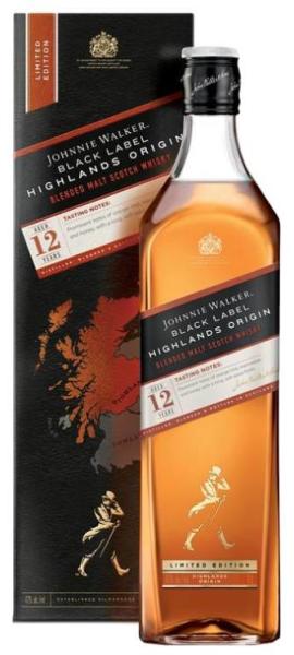 Johnnie Walker BLACK LABEL 12 Years Old HIGHLAND ORIGIN