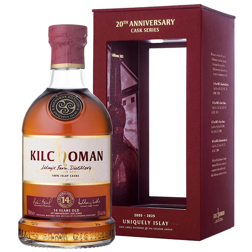Kilchoman 14 Years Old - Sherry Butts - 100% Islay Casks - 20th Anniversary Cask Series - Islay Single Malt Scotch Whisky 55% Vol. 0,7 l