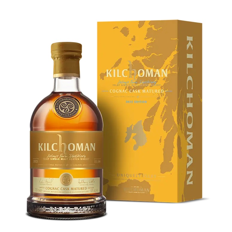 Kilchoman Cognac Cask Matured Islay Single Malt Scotch Whisky 2023 50% Vol. 0,7l