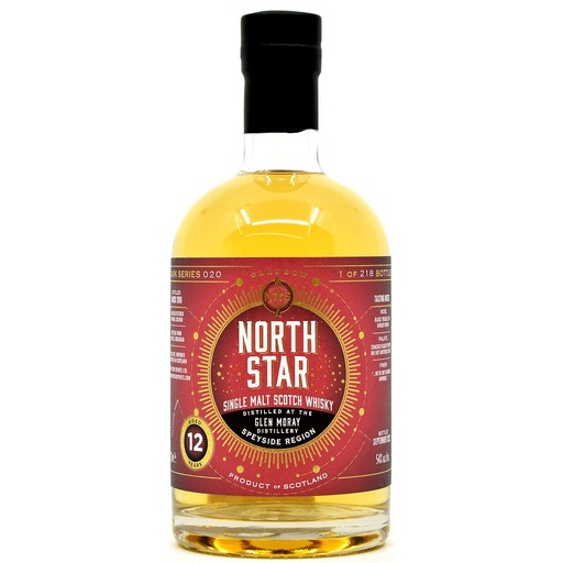 [P0001148] North Star Spirits - Glen Moray 2010/2022 - 12 Years Old - Refill Bourbon HHD - Cask Series 020 54% Vol. 0,7l