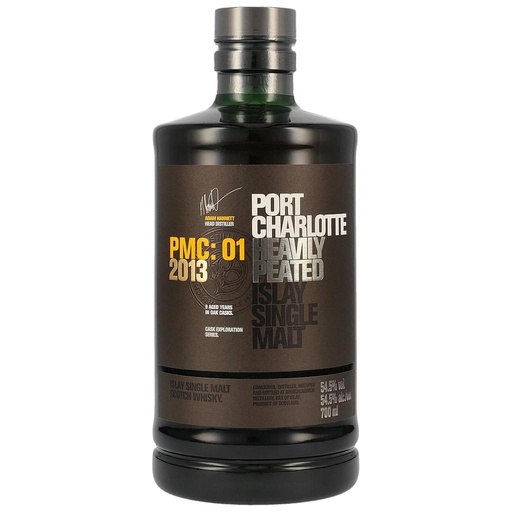 [P0001228] Port Charlotte PMC:01 Heavily Peated Islay Single Malt 2013 54,5% Vol. 0,7l