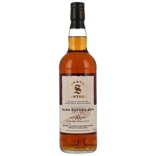 [P0001234] Signatory Vintage 100 Proof Edition #20 - Glen Rothes 10 Years Old 2014/2024 Oloroso Sherry Butts Single Malt Whisky 57,1% Vol. 0,7l