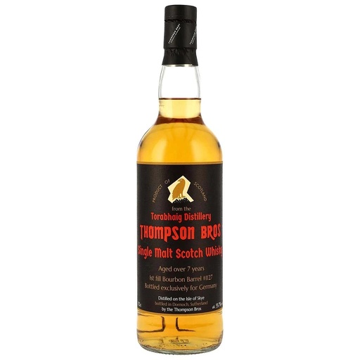 [P0001434] Thompson Bros - Torabhaig 7 Years Old - 2018/2025  - First Fill Bourbon Barrel - Cask #1127 - Island Single Malt Scotch Whisky 55,7% Vol. 0,7l