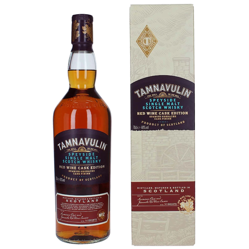 [P0001444] Tamnavulin SPANISH GRENACHE CASK Speyside Single Malt Scotch Whisky 40% Vol. 0,7l