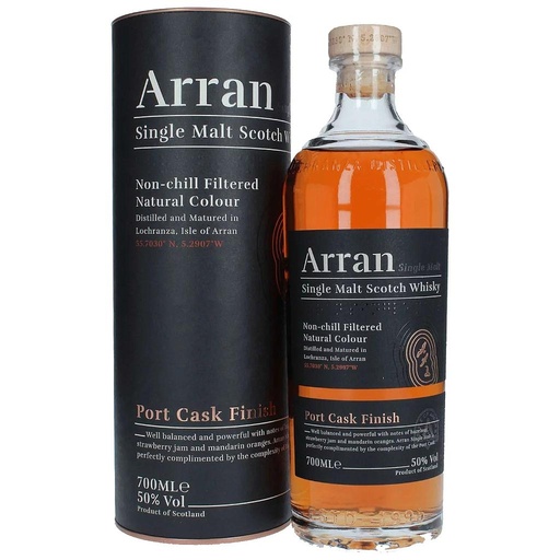 [P0001504] The Arran Single Malt PORT CASK FINISH Single Malt Scotch Whisky 50% Vol. 0,7l