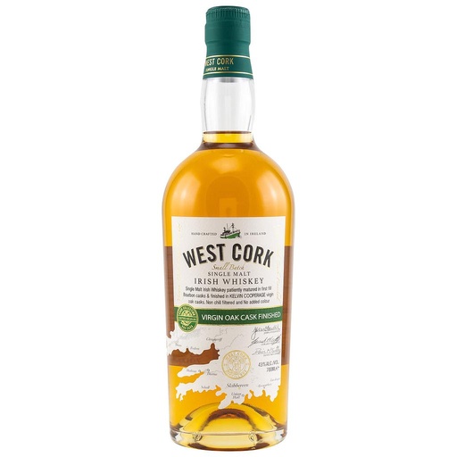 [P0001519] West Cork Single Malt Irish Whiskey VIRGIN OAK CASK FINISHED