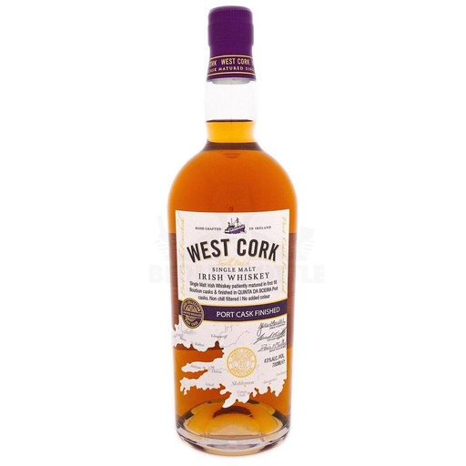 [P0001600] West Cork Single Malt Irish Whiskey PORT CASK FINISHED