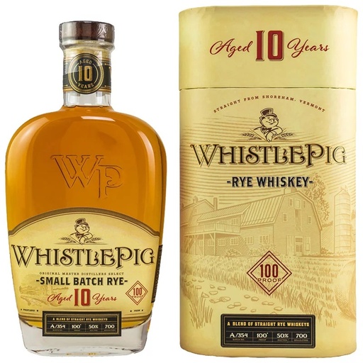 [P0001642] WhistlePig 10 Years Old Straight Rye Whiskey 50% Vol. 0,7l