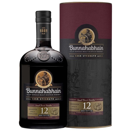 [P0000544] Bunnahabhain 12 Years Old - Cask Strength - 2022 Edition - Islay Single Malt Scotch Whisky 56,6% Vol. 0,7l