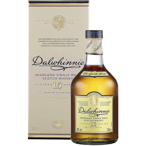 [P0000551] Dalwhinnie 15 Years Old Highland Single Malt Scotch Whisky 43% Vol. 0,7l 