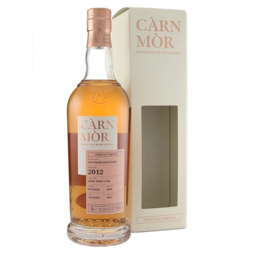 [P0000584] Aultmore 2012/2023 - 10 Years Old - Ruby Port - Càrn Mòr (CM) - Strictly Limited Edition 47,5% Vol. 0,7l