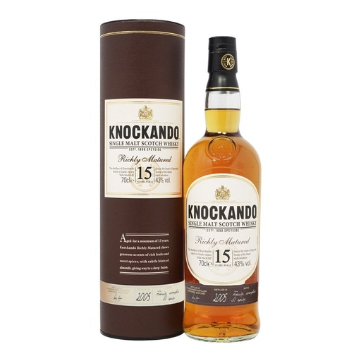 [P0000998] Knockando 15 Years Old Richly Matured 2005 43% Vol.