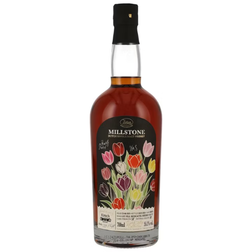 [P0001028] Millstone 5 Years Old - 2019/2024 - Zuidam - Dutch Tulip Collection No. 3 - Cask #18B070 - Peated Moscatel Sherry Cask - Dutch Single Malt Whisky 55,1% Vol. 0,7l